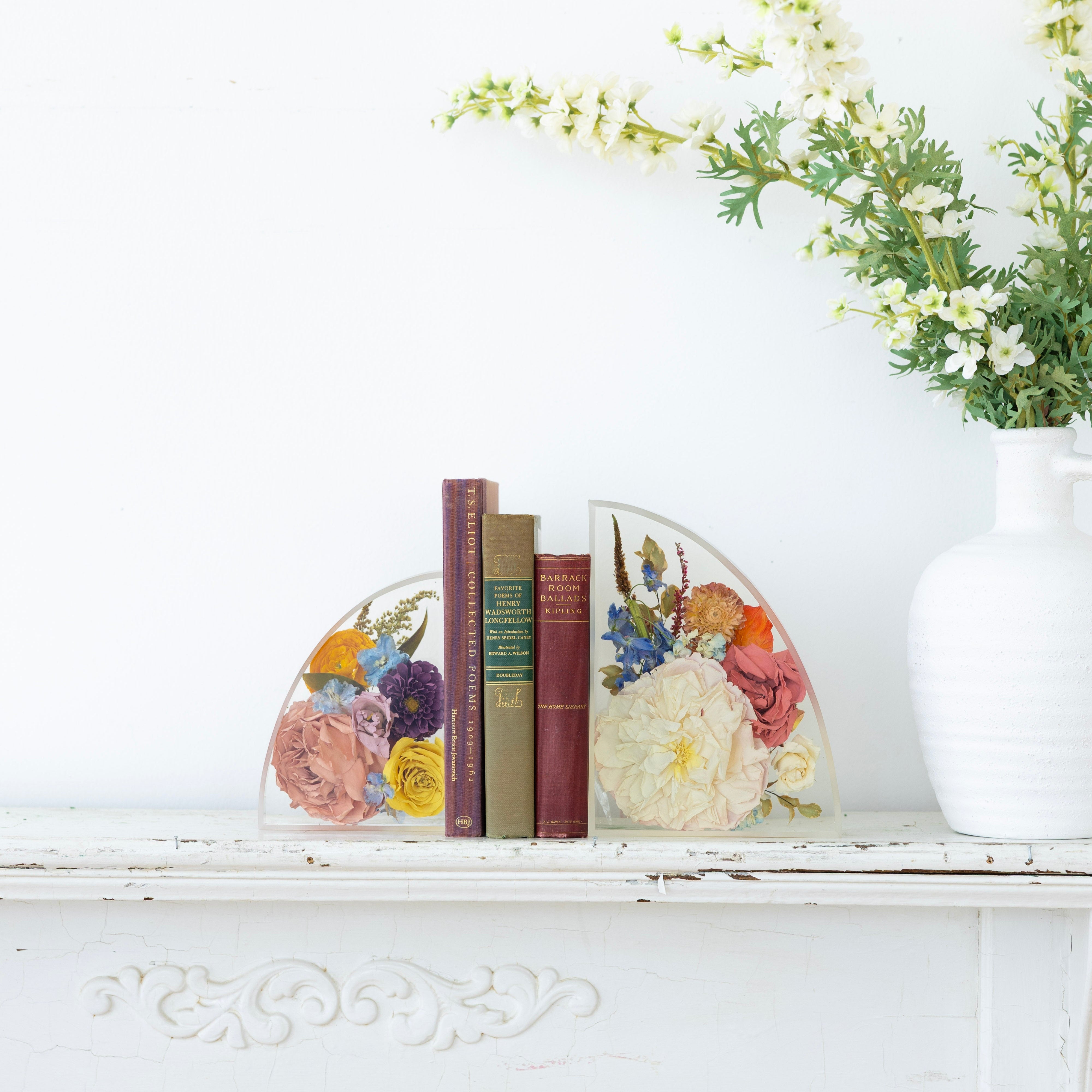 Large Resin Bookends - blossomandrhyme