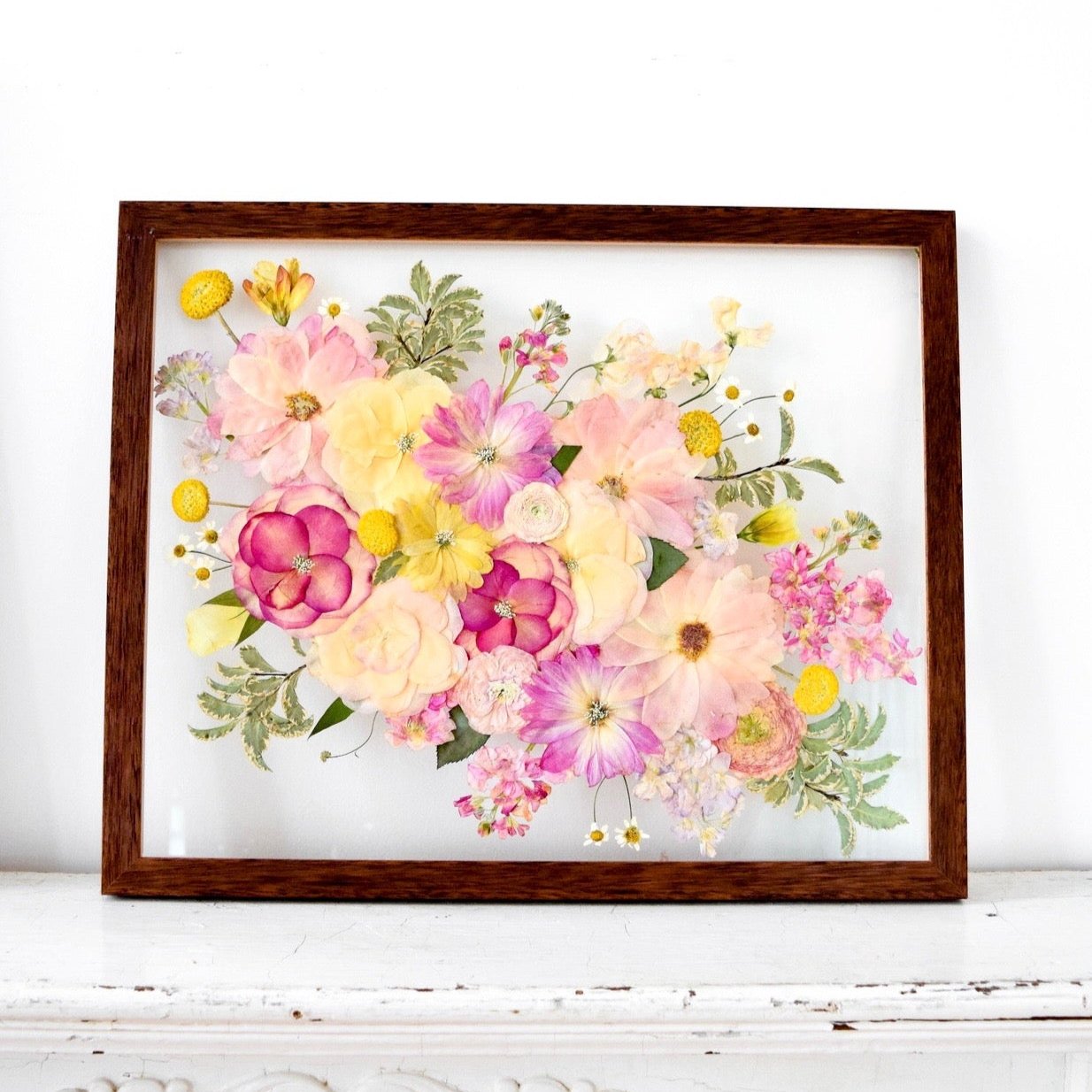 16x20 Pressed Floral Frame - blossomandrhyme