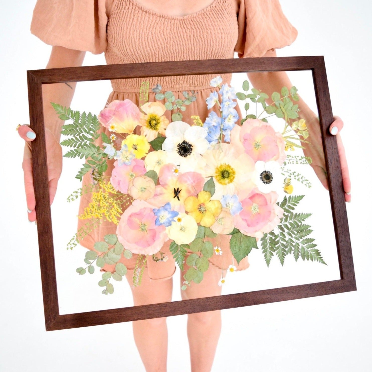 16x20 Pressed Floral Frame - blossomandrhyme