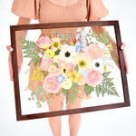 16x20 Pressed Floral Frame - blossomandrhyme