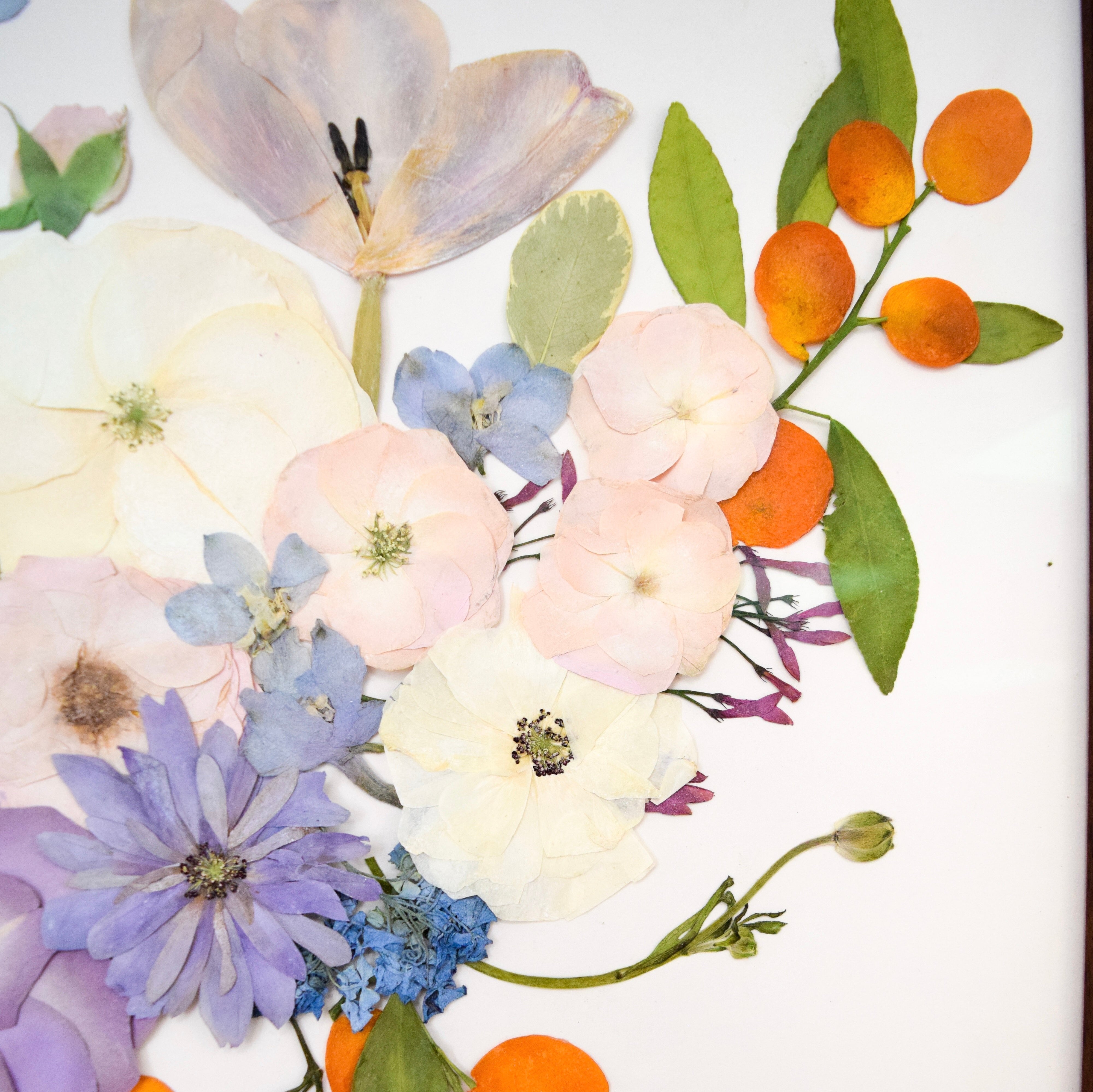 16x20 Pressed Floral Frame - blossomandrhyme