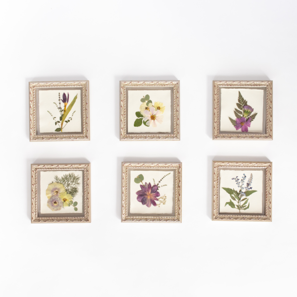 Set of Six Collage of Floral Frames - blossomandrhyme