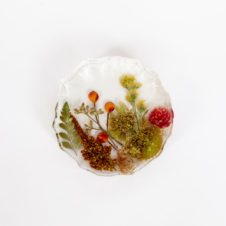 Custom Small Floral Geode - blossomandrhyme