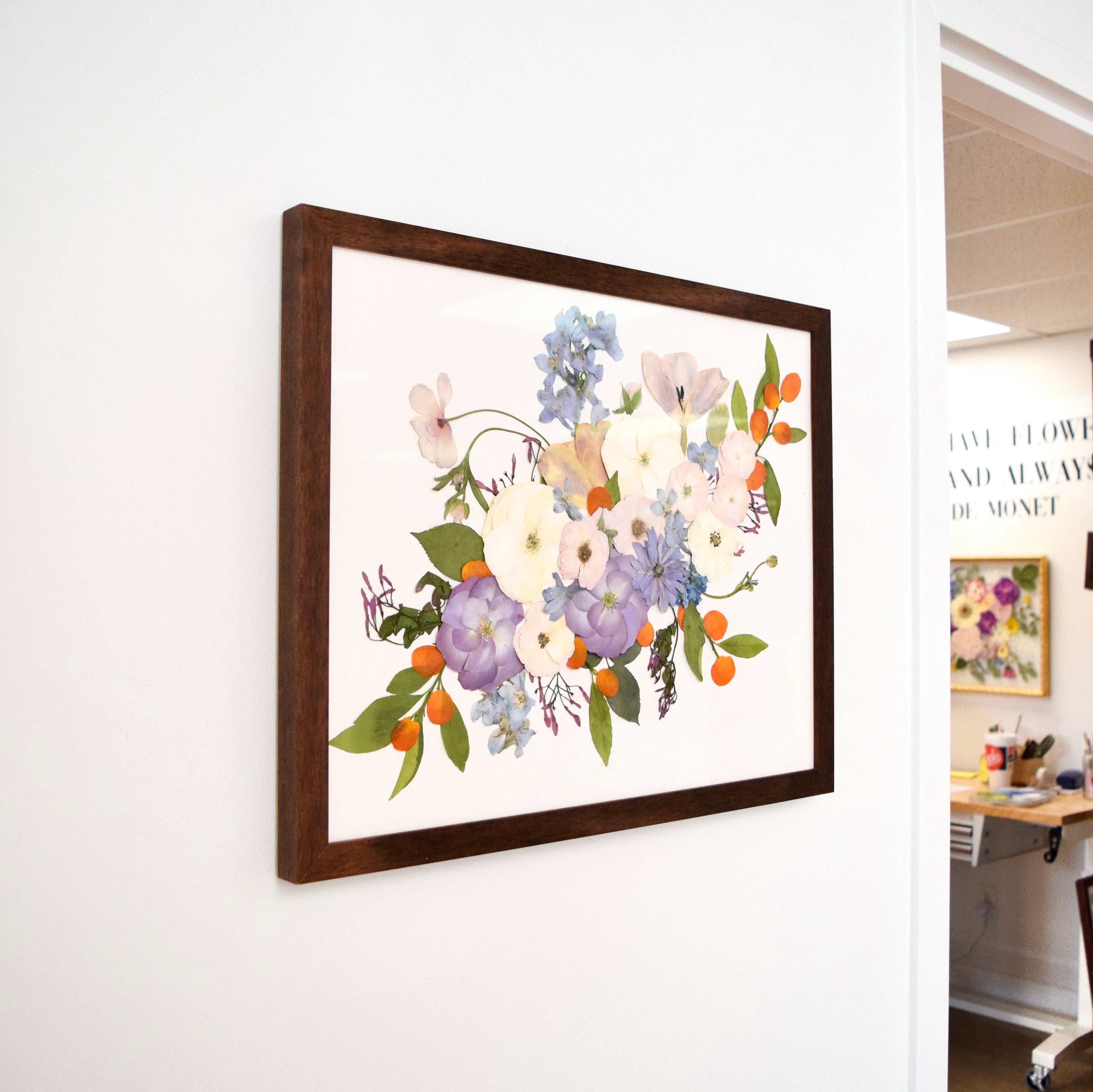 16x20 Pressed Floral Frame - blossomandrhyme