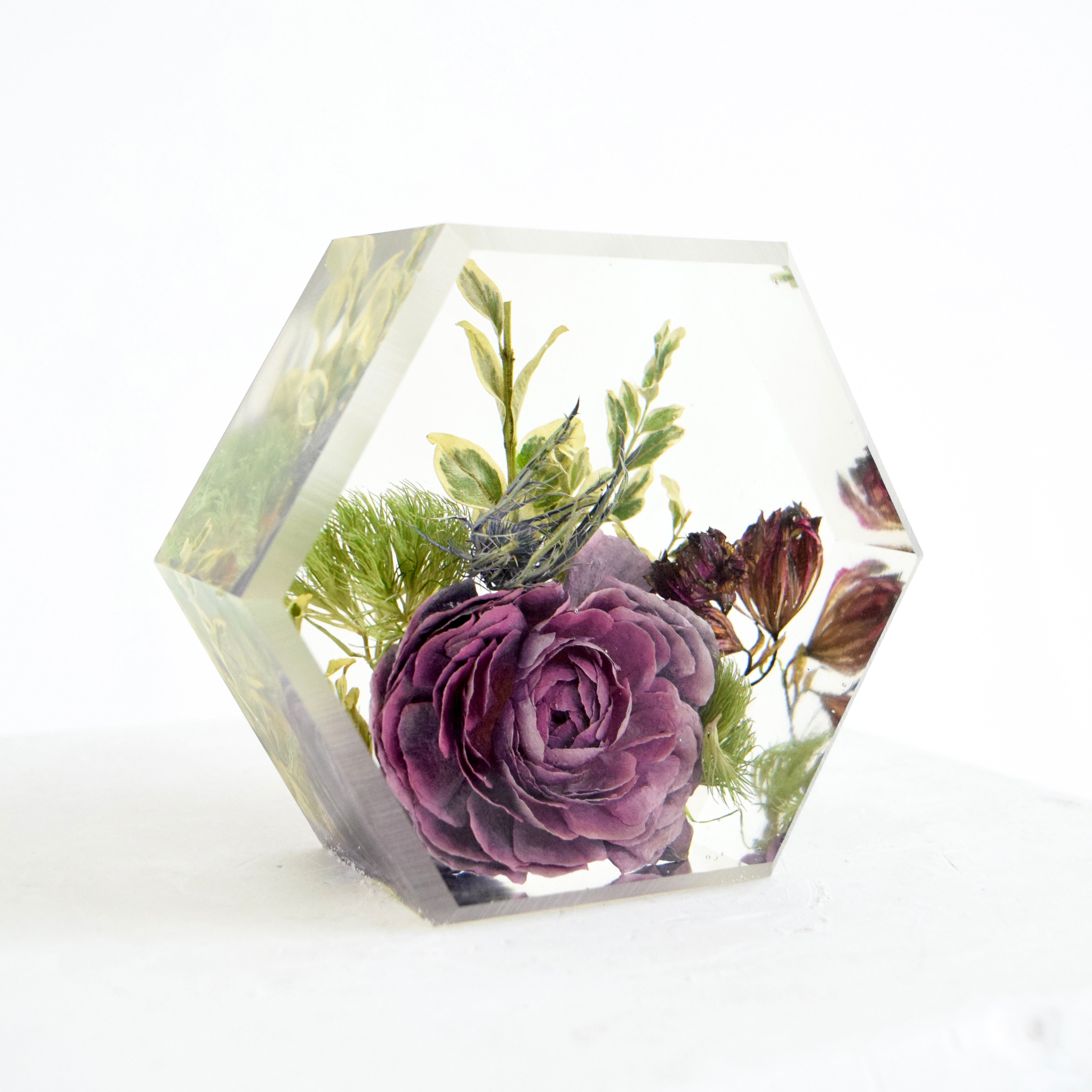 Mini Floral Hexagon - blossomandrhyme
