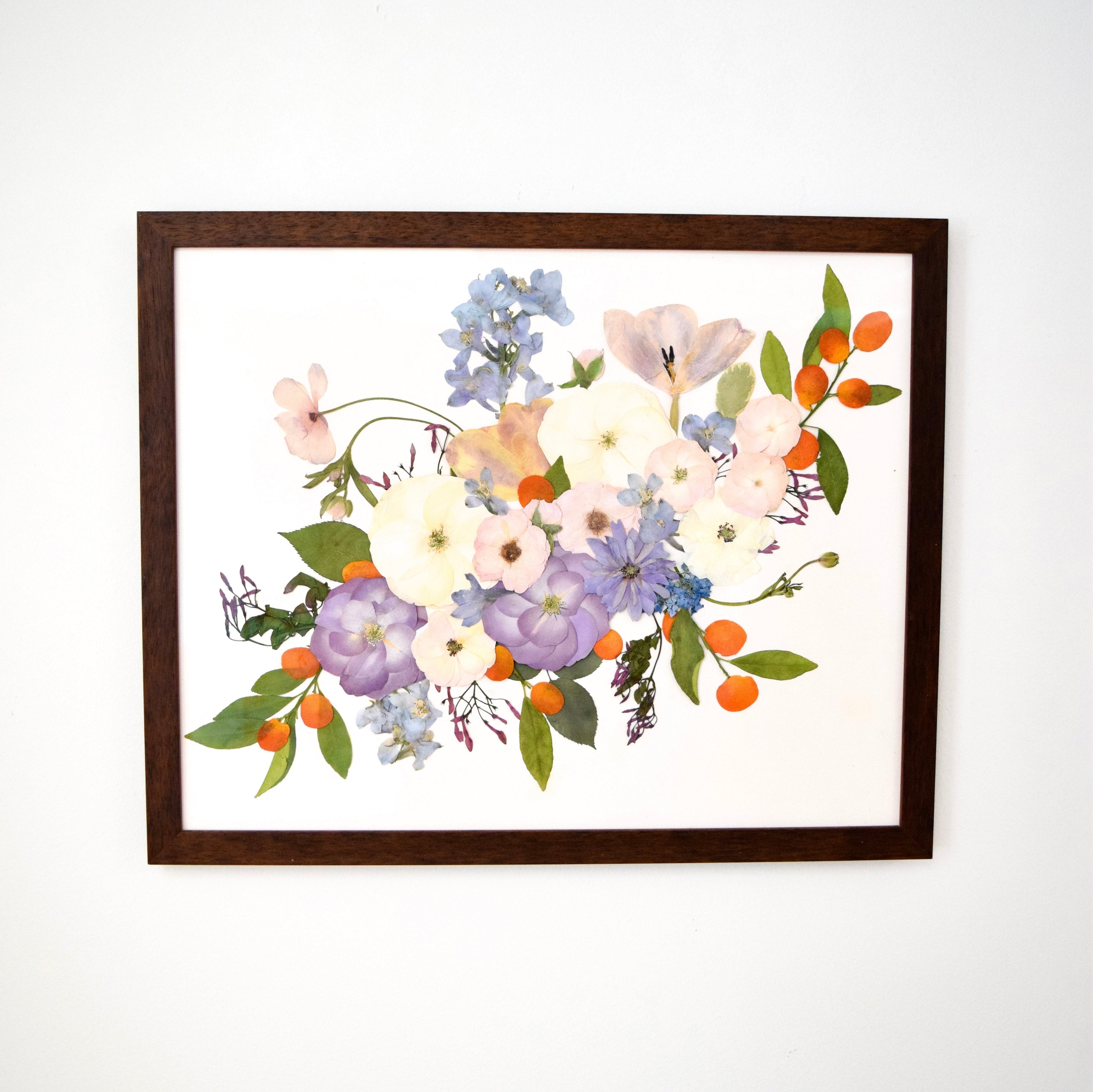 16x20 Pressed Floral Frame - blossomandrhyme