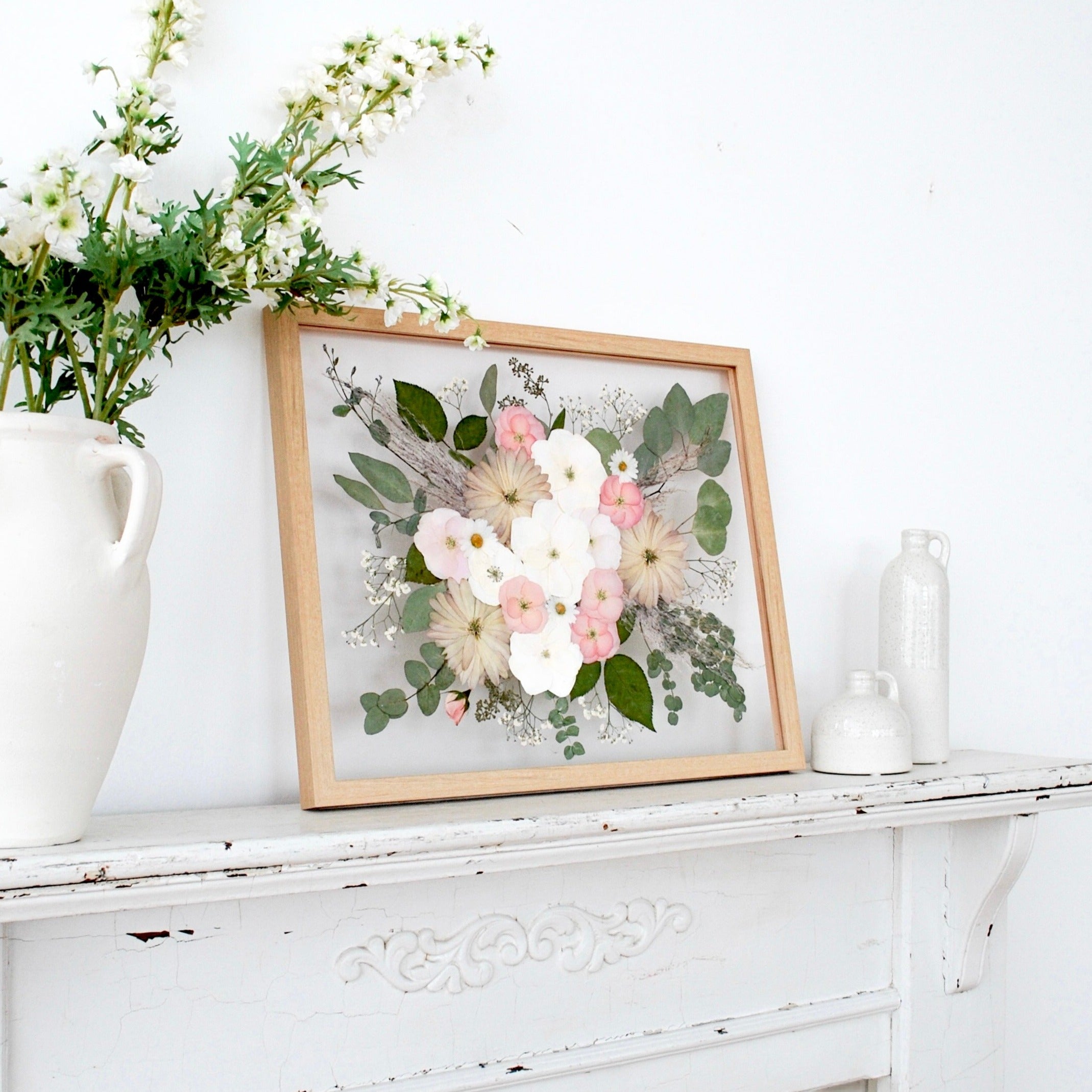 16x20 Pressed Floral Frame - blossomandrhyme