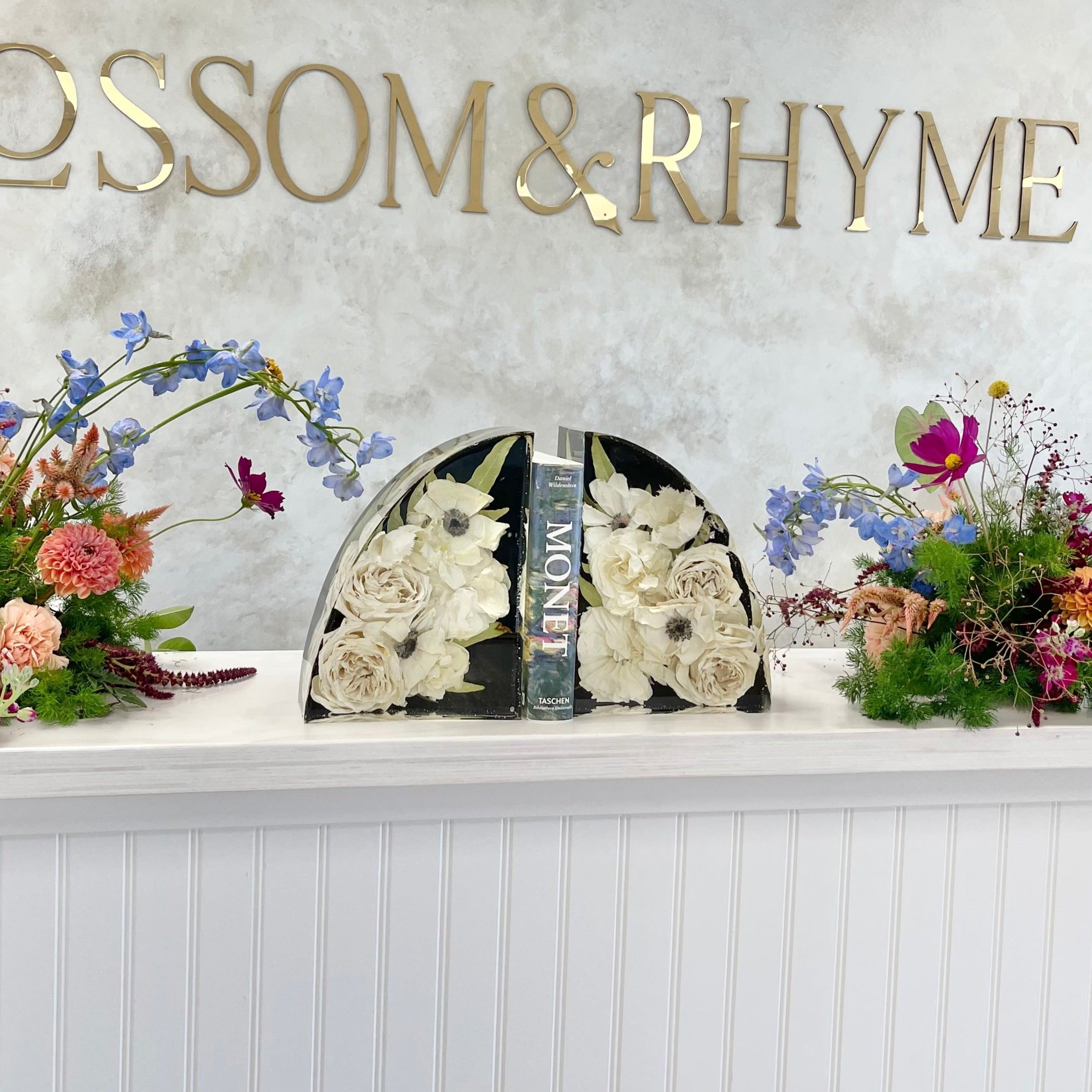 Large Resin Bookends - blossomandrhyme