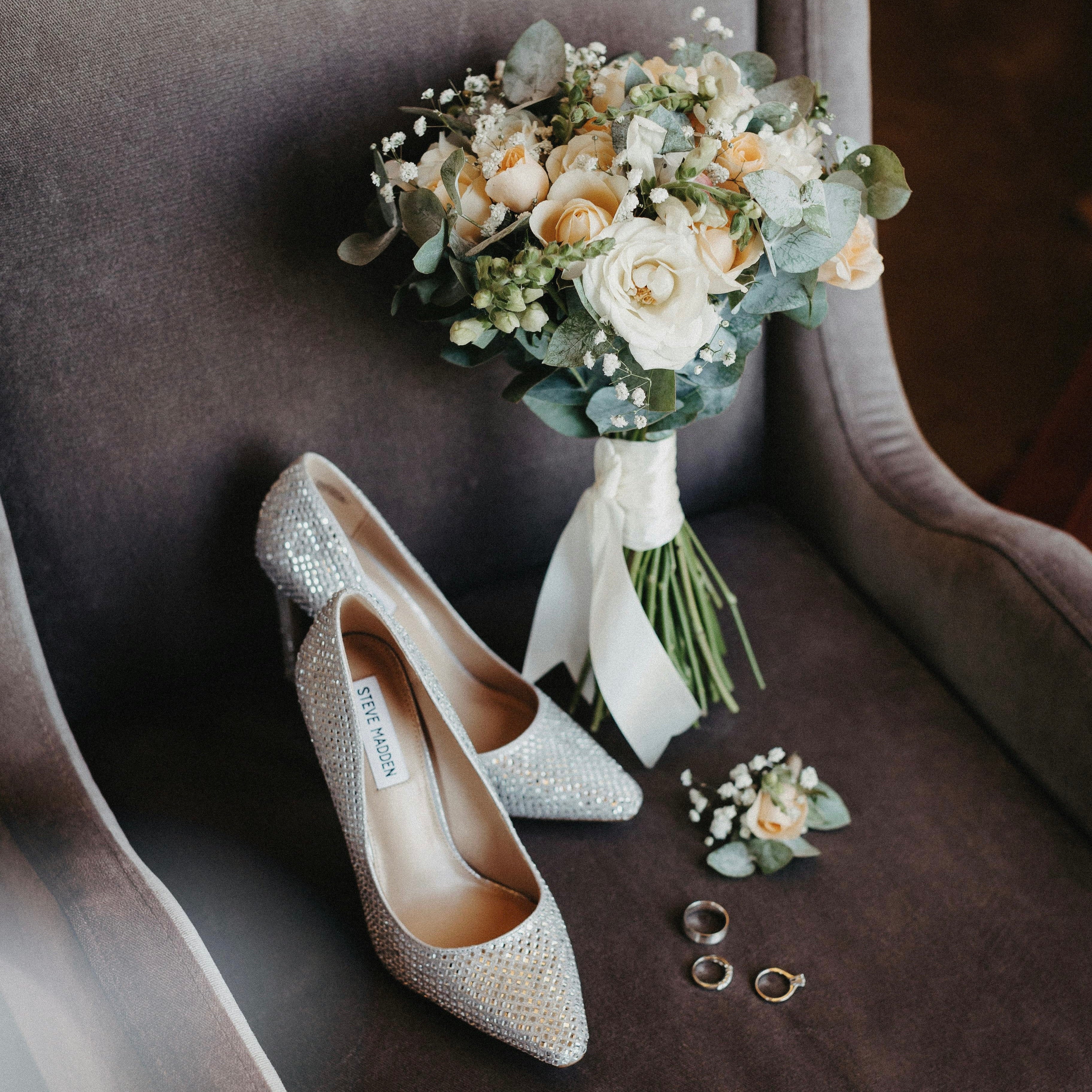 Budget-friendly bridal bouquet with fresh seasonal flowers, elegant greenery, and preserved wedding blooms displayed as a timeless floral keepsake.