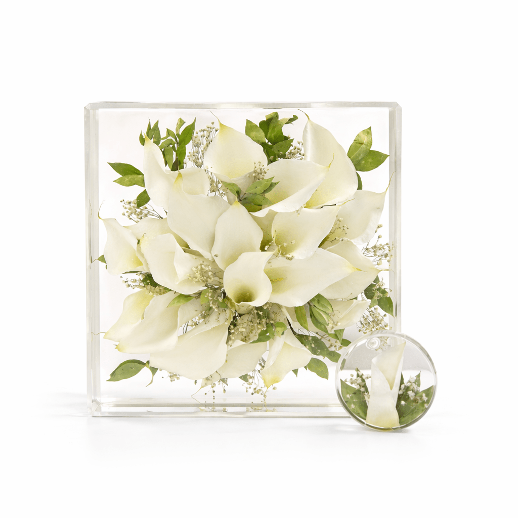 10x10 Resin Floral Block - blossomandrhyme