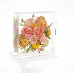 10x10 Resin Floral Block - blossomandrhyme