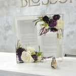 12x12 Resin Floral Block - blossomandrhyme