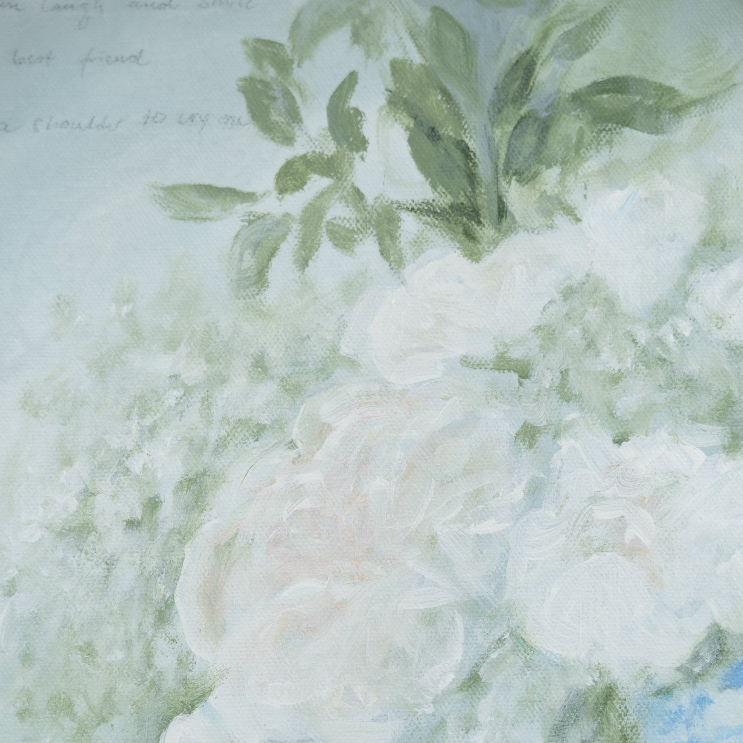 22x28 Still Bloom Floral Painting - blossomandrhyme