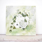 Display your wedding bouquet in a watercolor painting.