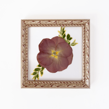 Pressed floral frame 6x6 with preserved wedding bouquet flowers by Blossom & Rhyme