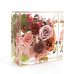 6x6 Resin Floral Block - blossomandrhyme