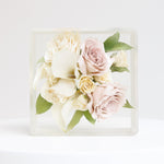 6x6 Resin Floral Block - blossomandrhyme