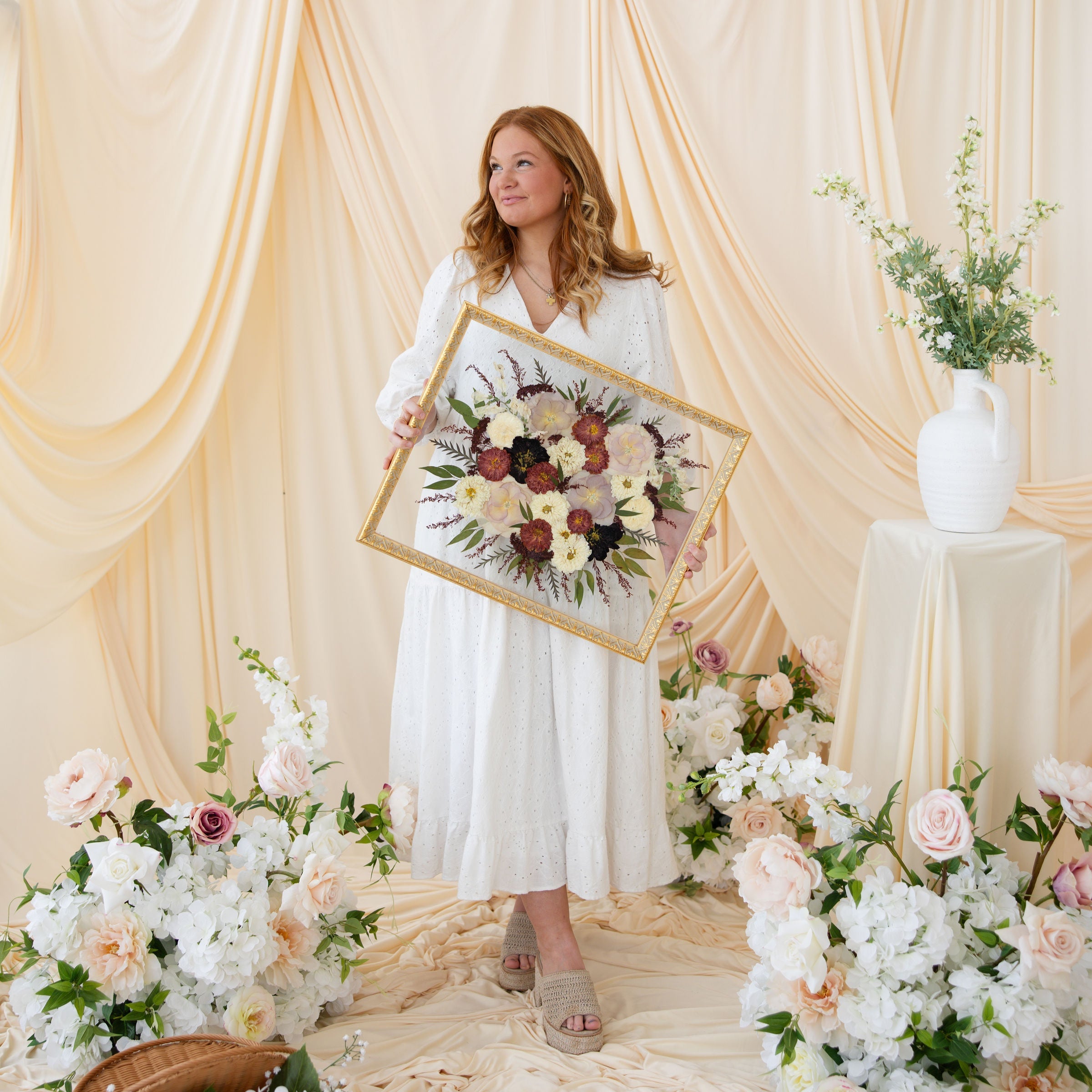 16x20 Pressed Floral Frame - blossomandrhyme