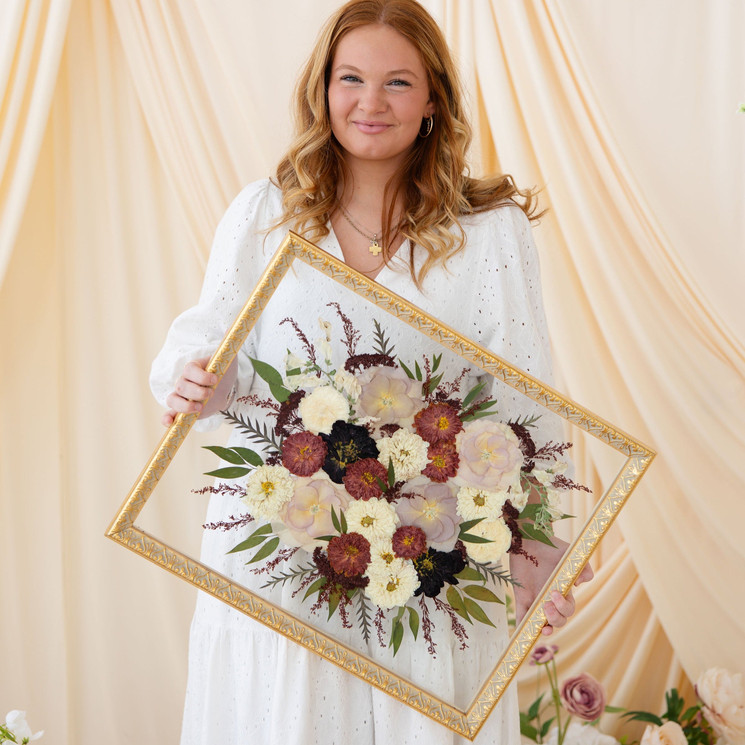 16x20 Pressed Floral Frame - blossomandrhyme