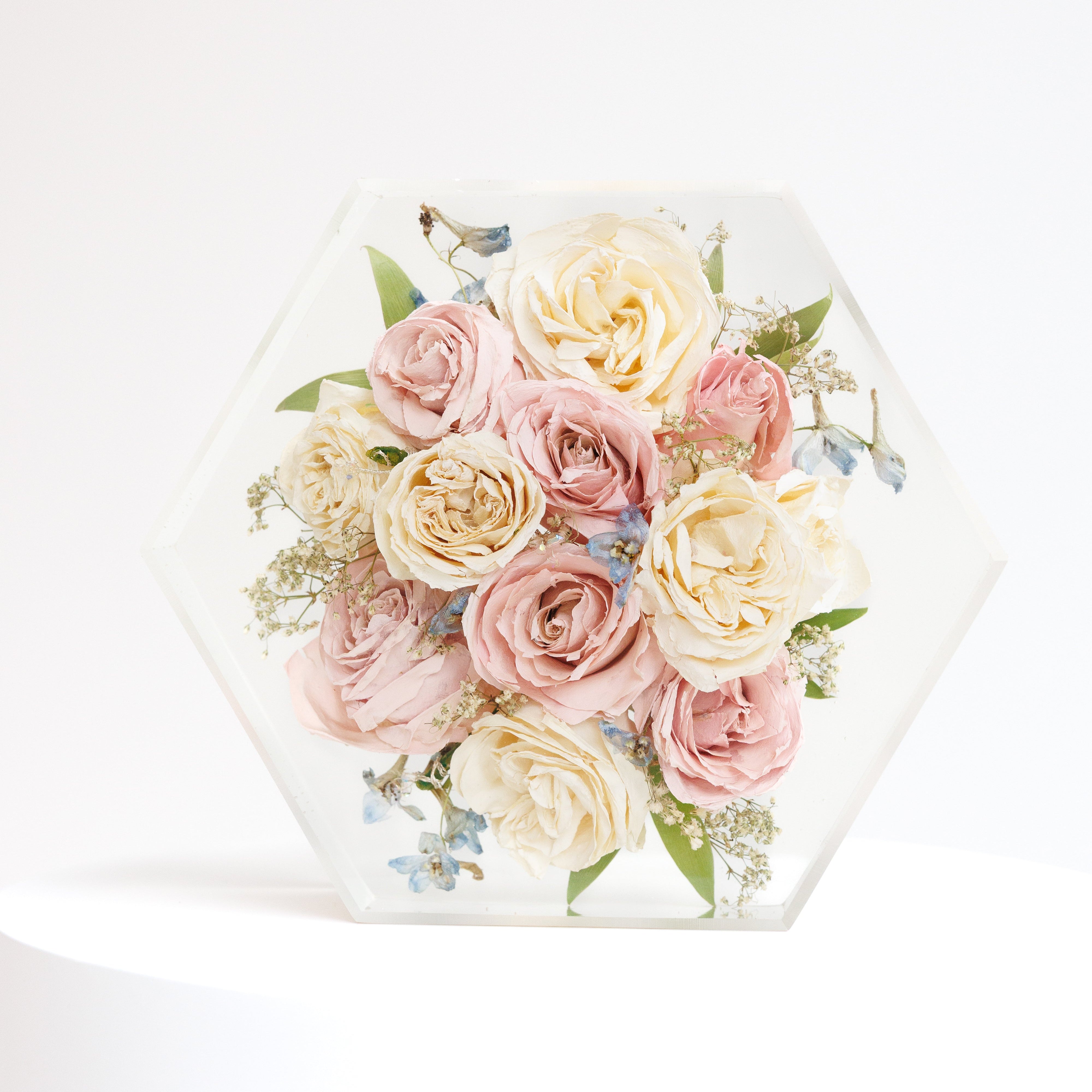 Large Floral Hexagon - blossomandrhyme