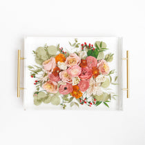 Resin Floral Tray - blossomandrhyme