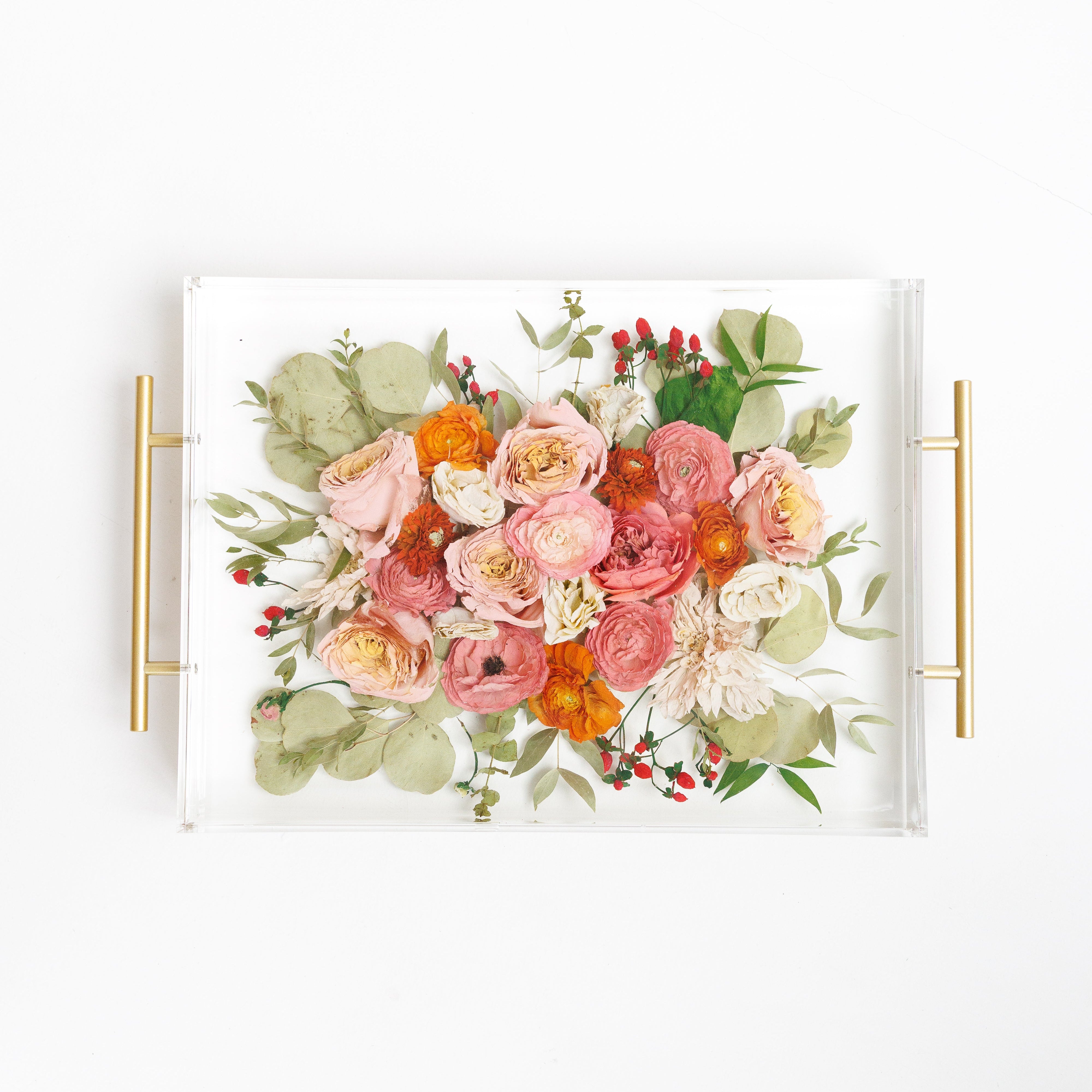 Resin Floral Tray - blossomandrhyme