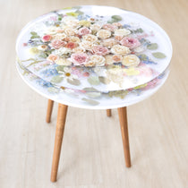 Large Floral Side Table (29% Sale Today Only Applied at Checkout) - blossomandrhyme