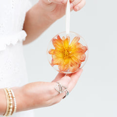 Resin Floral Ornament - blossomandrhyme