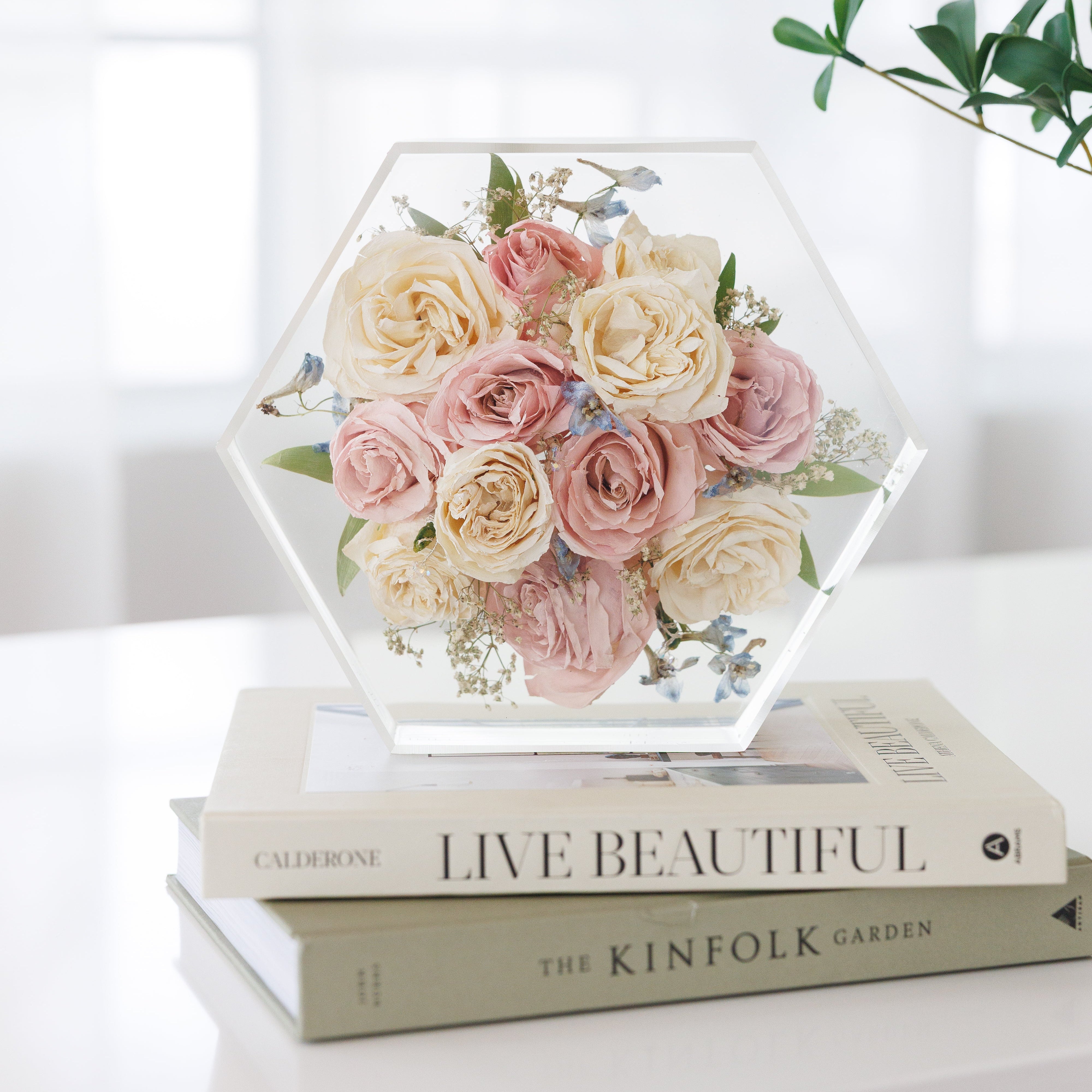 Large Floral Hexagon - blossomandrhyme