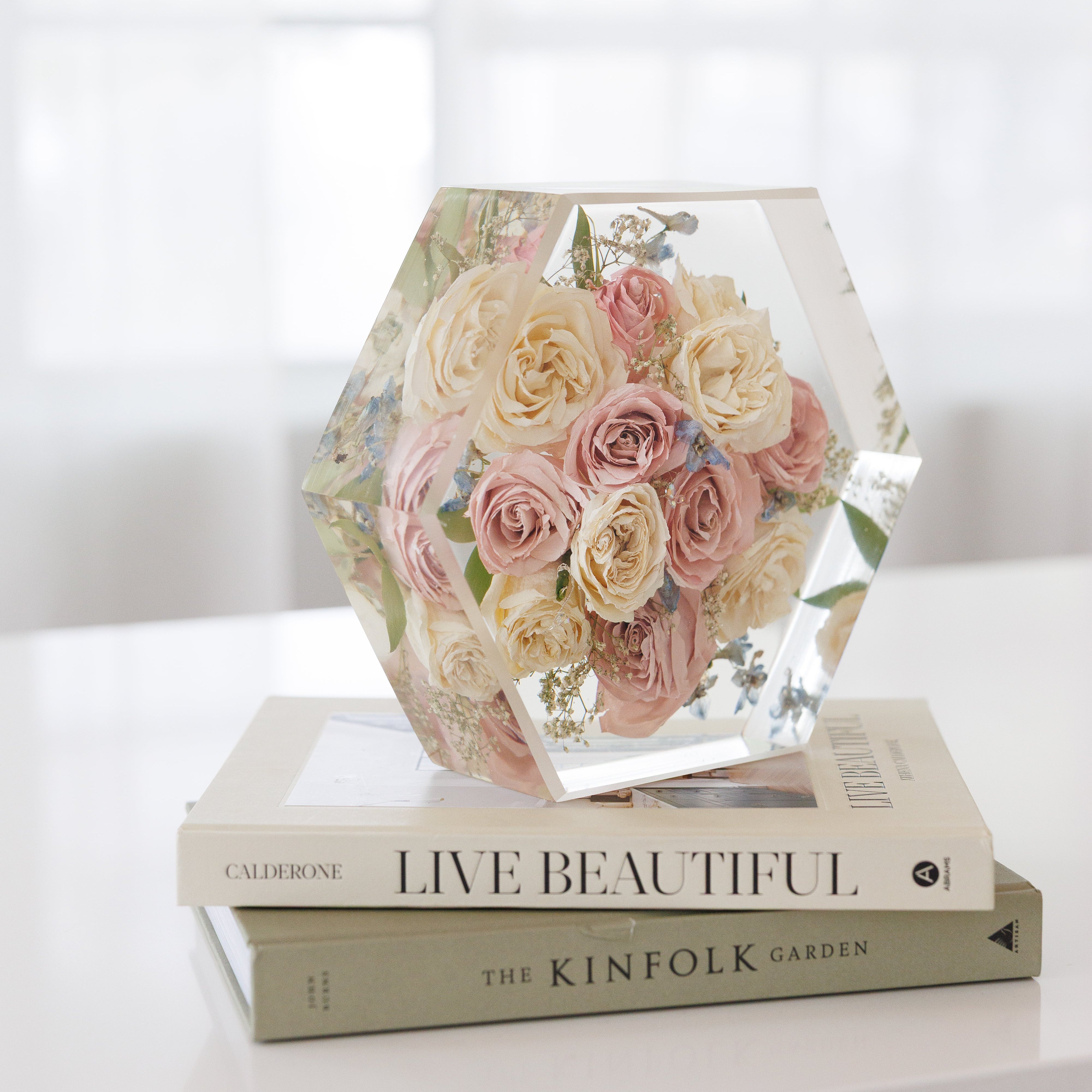 Large Floral Hexagon - blossomandrhyme