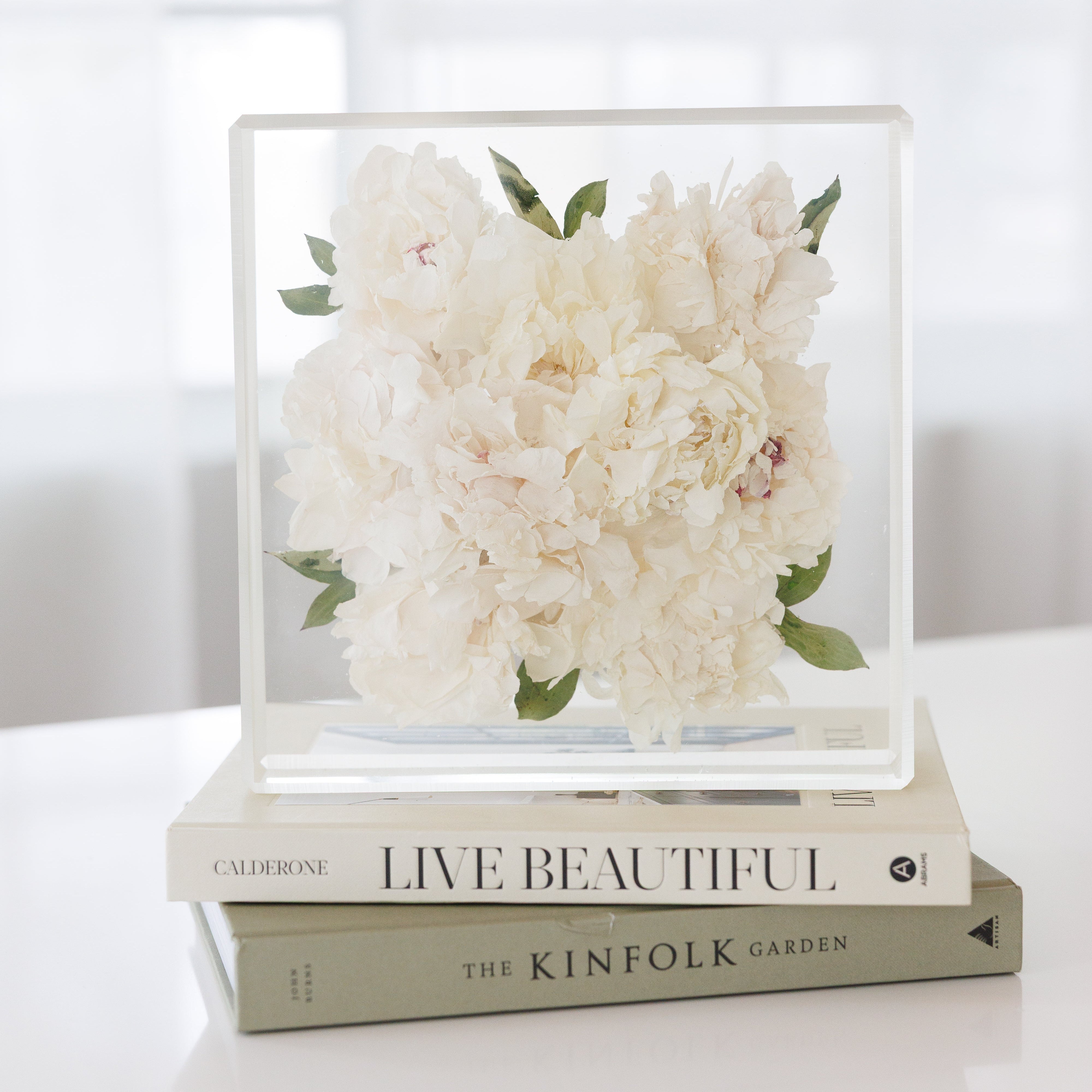 10x10 Resin Floral Block - blossomandrhyme