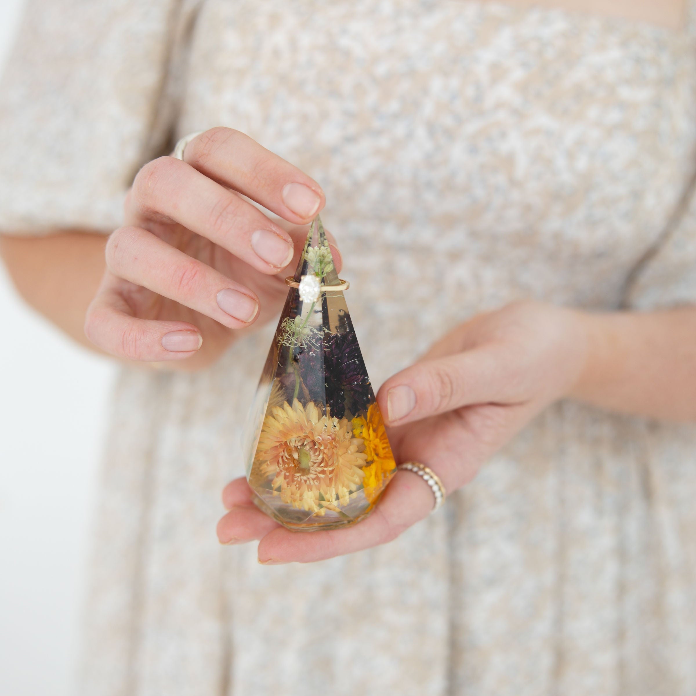 Custom Floral Ring Holder