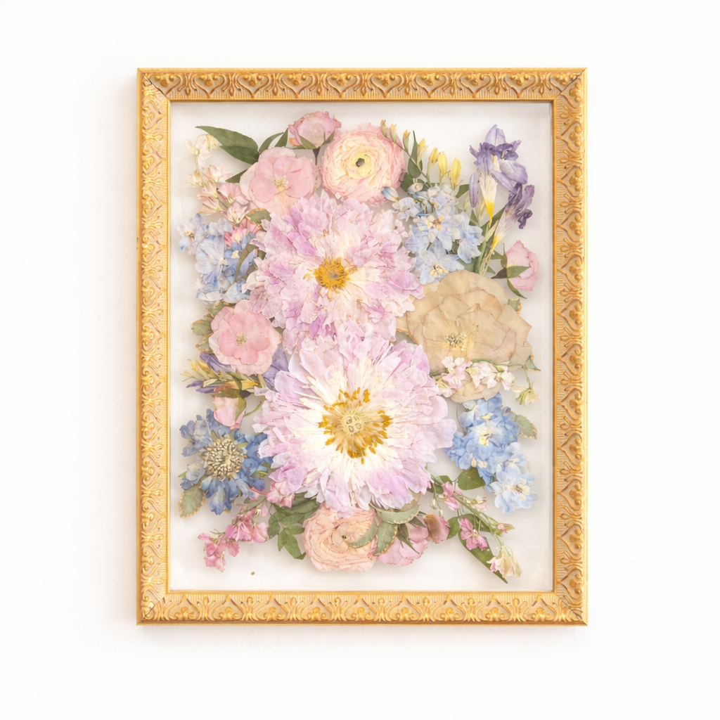 11x14 Pressed Floral Frame - blossomandrhyme