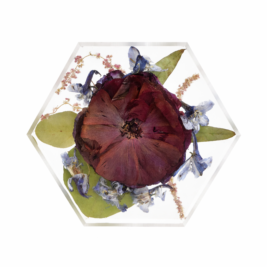 Mini Floral Hexagon - blossomandrhyme