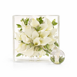 10x10 Resin Floral Block - blossomandrhyme