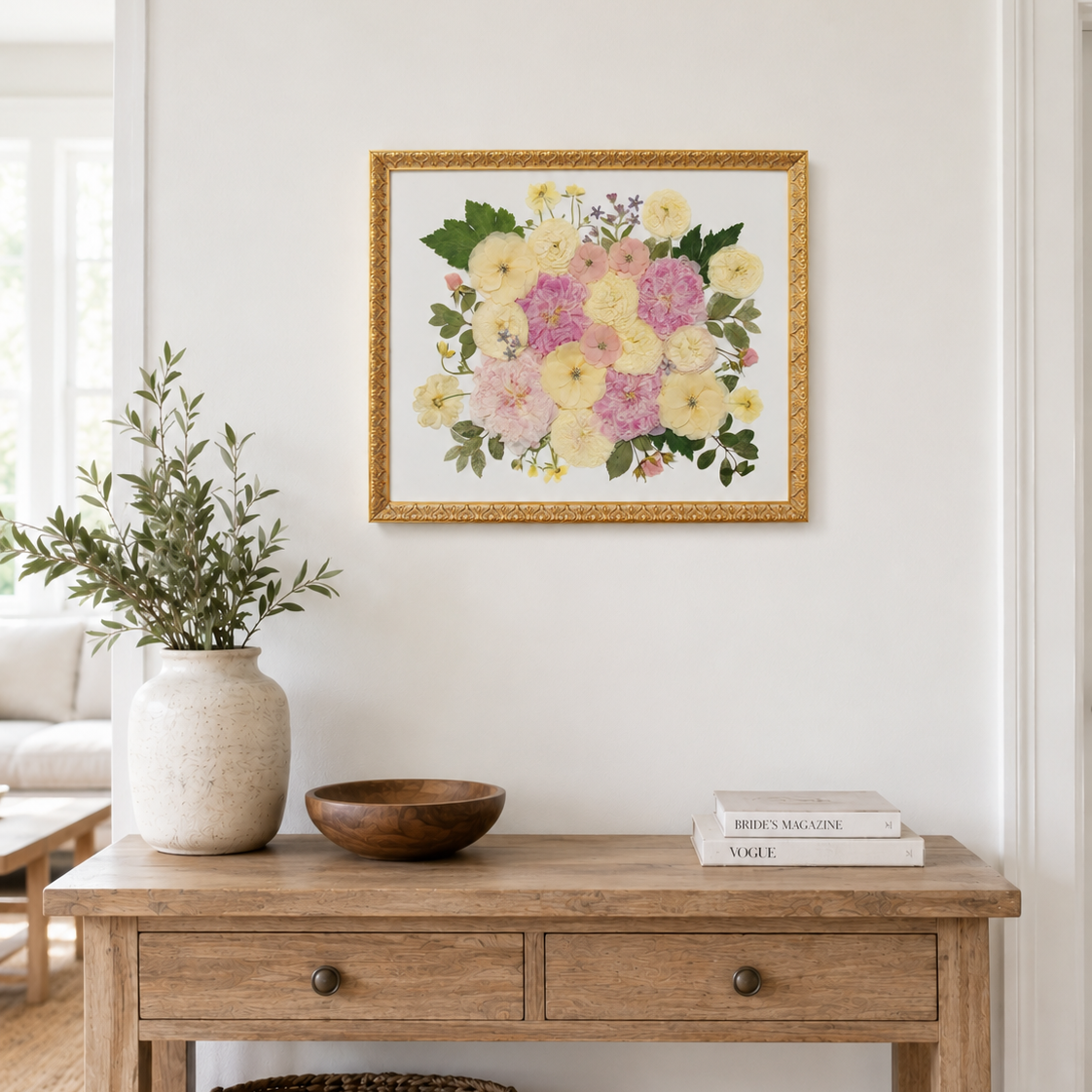16x20 Pressed Floral Frame - blossomandrhyme