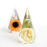 Custom floral ring holder included with qualifying orders over $400 at Blossom & Rhyme