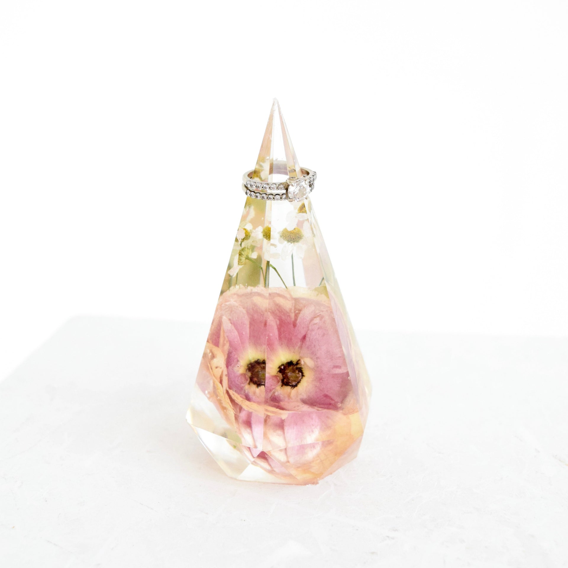 Custom Floral Ring Holder