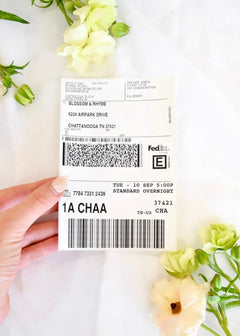 Overnight Shipping Label (No Box Included) - blossomandrhyme