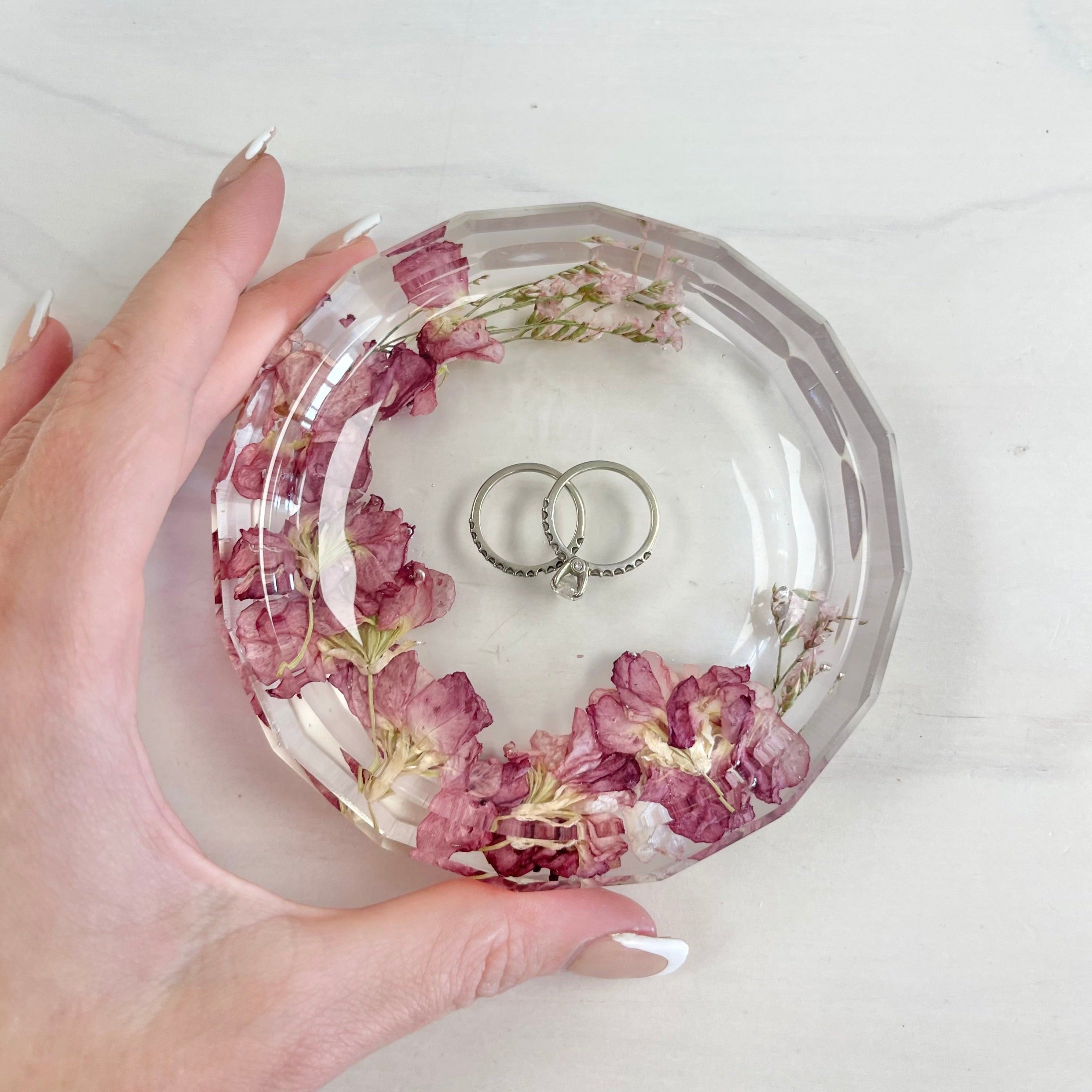 Custom Floral Jewelry Dish1