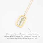 Custom Floral Necklace - blossomandrhyme