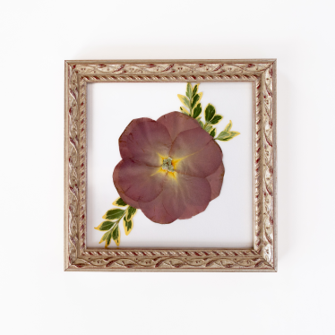 Pressed floral frame 6x6 with preserved wedding bouquet flowers by Blossom & Rhyme