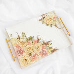 Purposeful Petals Collection featuring handcrafted resin and pressed flower keepsakes created from preserved wedding bouquets by Blossom & Rhyme