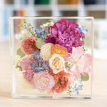 10x10 Resin Floral Block - blossomandrhyme