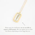 Custom Floral Necklace - blossomandrhyme