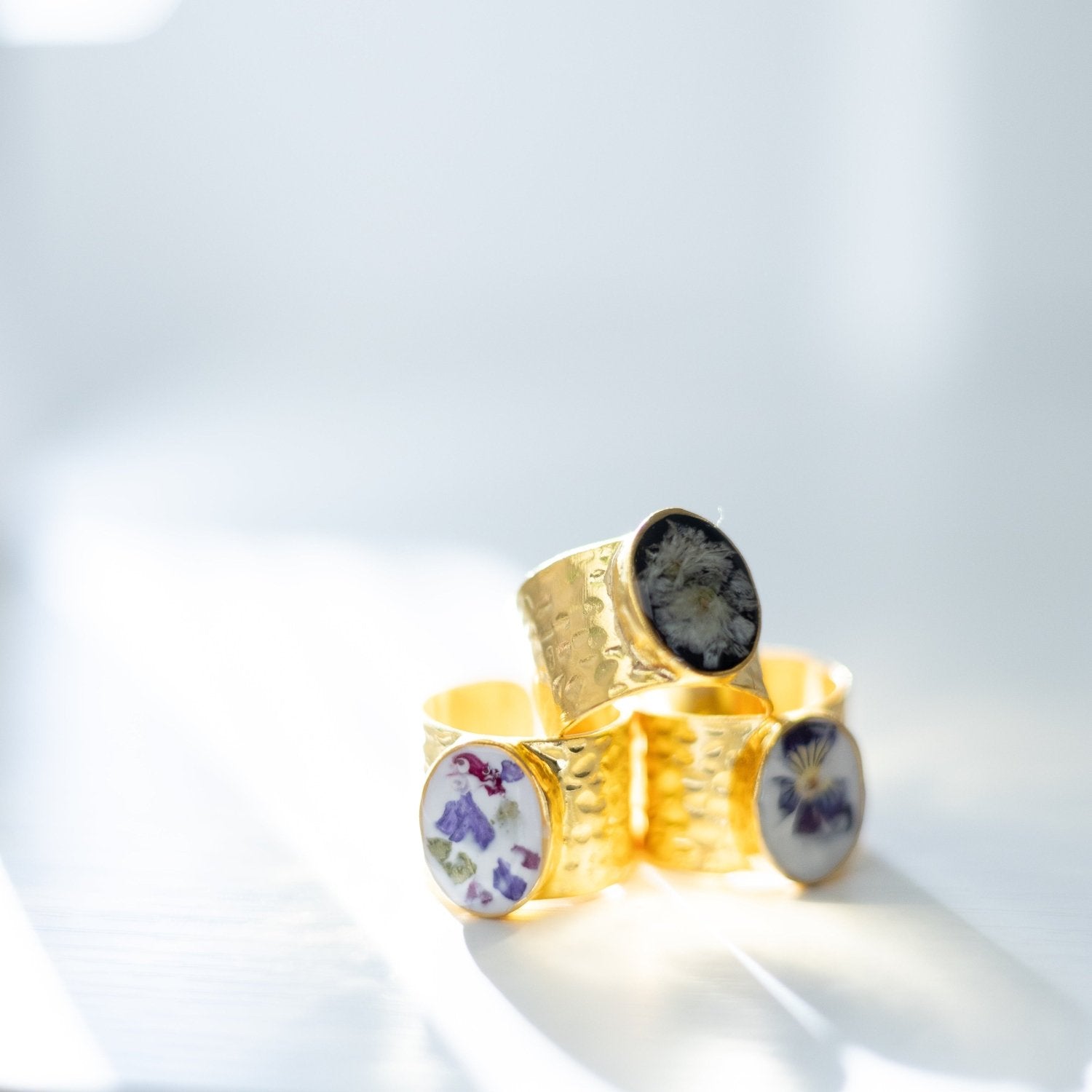 Custom Floral Ring - blossomandrhyme