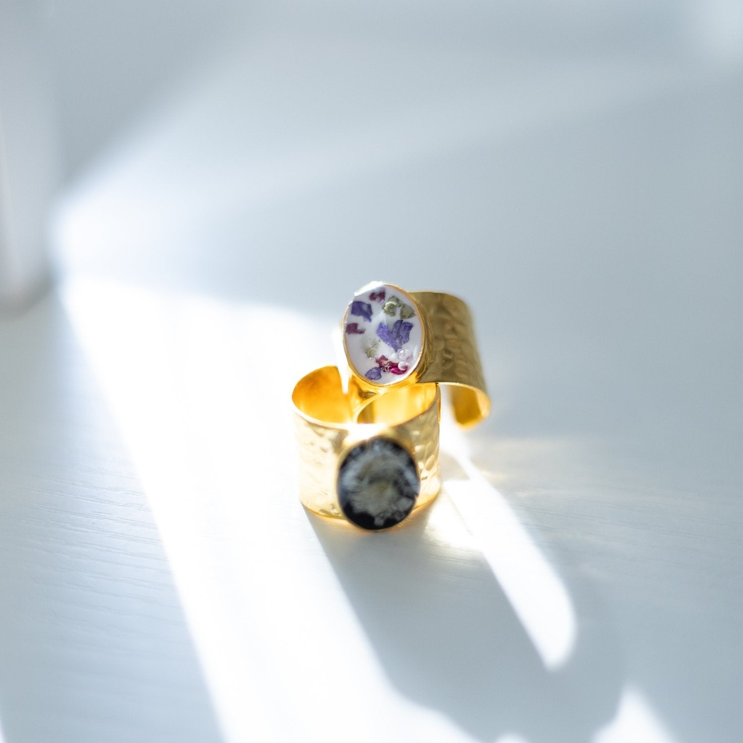 Custom Floral Ring - blossomandrhyme