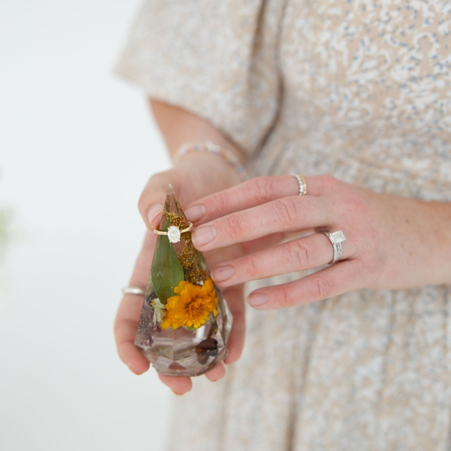 Custom Floral Ring Holder FREE for orders over $400 - blossomandrhyme