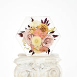 Large Floral Hexagon - blossomandrhyme
