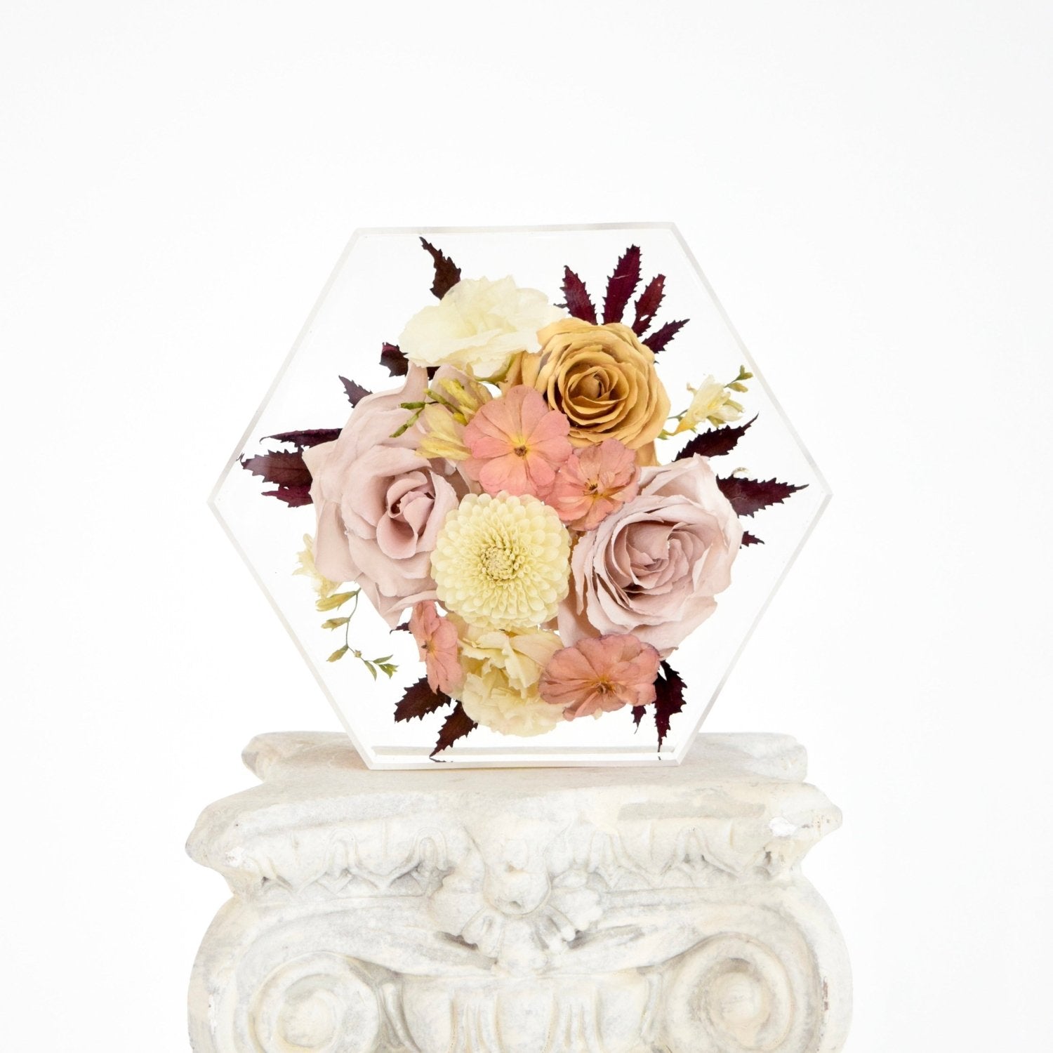 Large Floral Hexagon - blossomandrhyme
